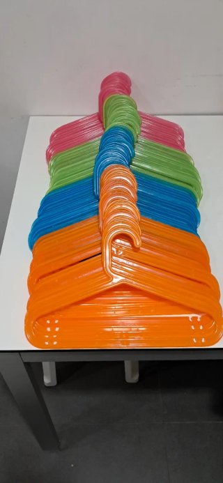 Lote 60 Perchas Infantiles Ikea Plástico