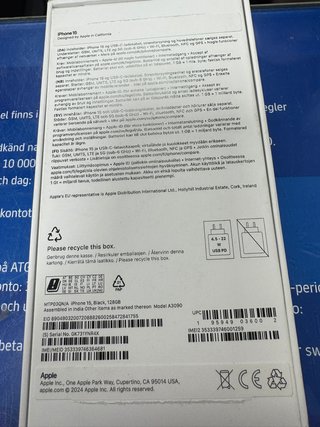 iPhone 15 128GB Negro Nuevo Caja Sellada