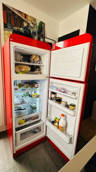 Nevera SMEG Roja Estilo 50s