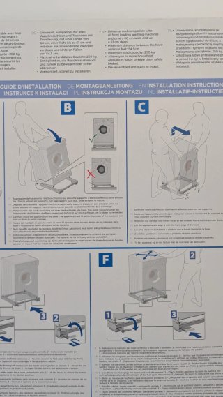 Base Meliconi per lavatrice con ruote
