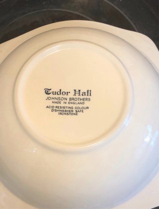 Plato de porcelana inglés paisaje