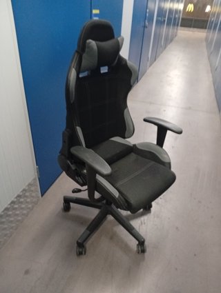 Silla Gaming Ergonómica Negra/Gris