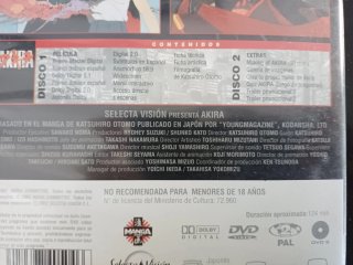 Akira 2 DVD Edición Especial Katsuhiro Otomo