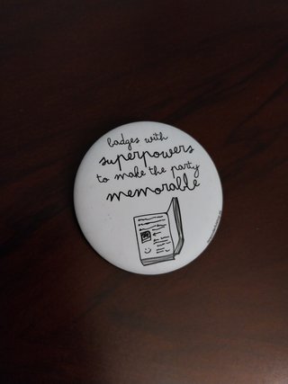 Mr. Wonderful - Make The Party Memorable, Badge