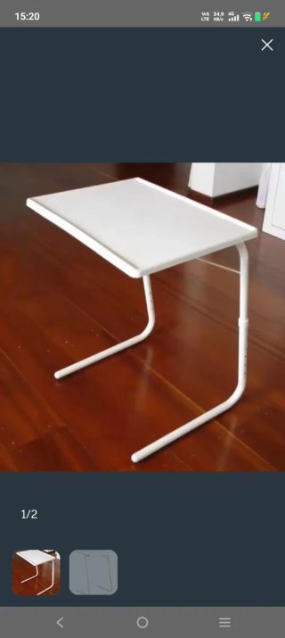 Mesa plegable blanca