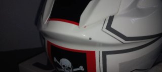 Casco Moto SHOEI Blanco Rojo Negro
