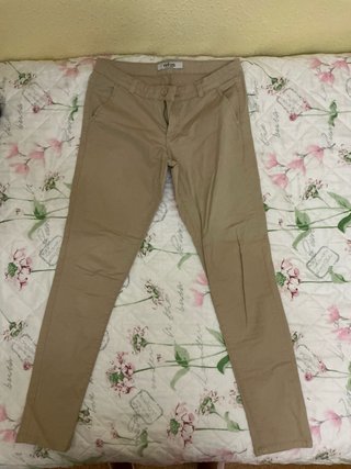 Pantalones Tiffosi marrones mujer