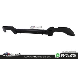 DIFUSOR TRASERO PARA BMW SERIE 3 G20 G21 + COLAS DOBLES CROMADAS