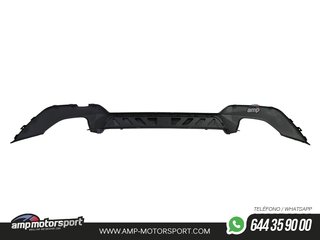 DIFUSOR TRASERO PARA BMW SERIE 3 G20 G21 + COLAS DOBLES CROMADAS
