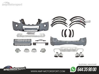 KIT DE CARROCERIA PARA MERCEDES ML W164 LOOK E63 AMG
