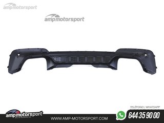 DIFUSOR TRASERO BMW X3 G01 LOOK PERFORMANCE NEGRO BRILLO CON COLAS