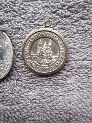 Lote 3 Medallas Religiosas Antiguas 65s siglo XIX