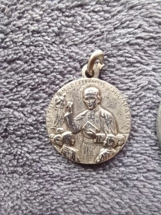 Lote 3 Medallas Religiosas Antiguas 65s siglo XIX