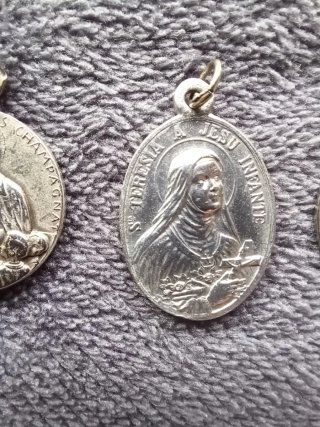 Lote 3 Medallas Religiosas Antiguas 65s siglo XIX