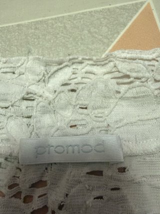 Top encaje blanco talla S