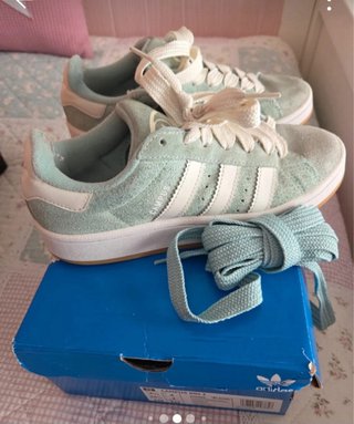 Zapatillas Adidas Campus 00s J Verde/Blanco