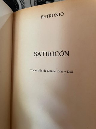 El Satiricon - Petronio 1990