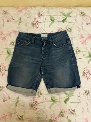Only & Sons Pantalón Corto Vaquero Hombre Azul