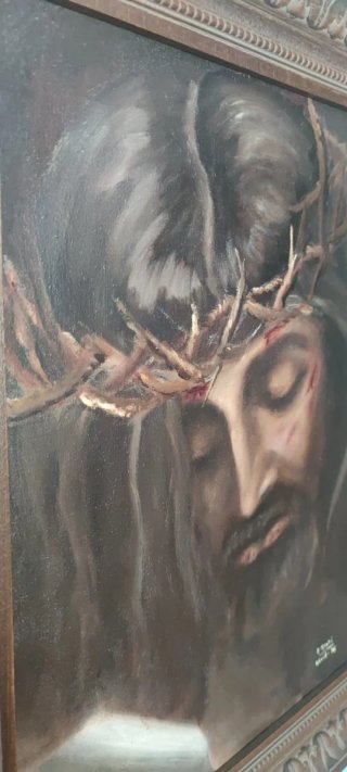 Cuadro religioso Cristo con corona de espinas