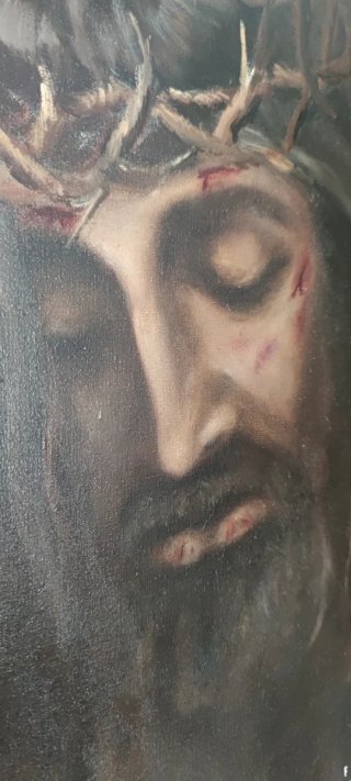 Cuadro religioso Cristo con corona de espinas