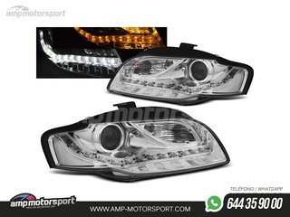 FAROS DELANTEROS LUZ DIURNA LED PARA AUDI A4 B7 2004-2008