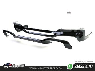DIFUSOR TRASERO M PERFORMANCE BMW X4 G02 18-21 + COLAS DOBLES NEGRAS