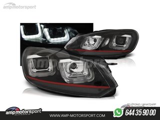 FAROS DELANTEROS LUZ DIURNA U TYPE PARA VOLKSWAGEN GOLF MK6