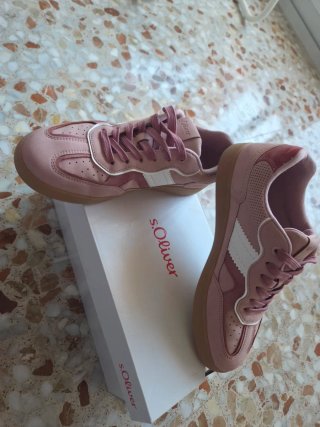 Zapatillas S.Oliver rosas y blancas