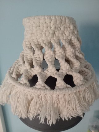 2 Pantallas de lámpara de macramé estilo boho