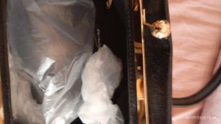 Borsa Artigli vernice nera nuova