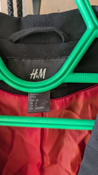 Americana negra H&M mujer