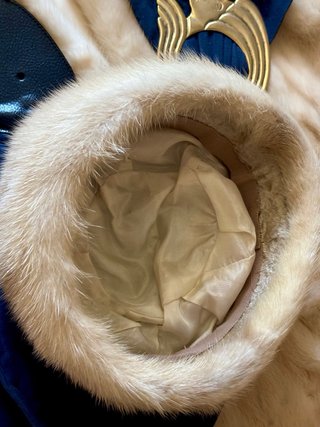GORRO PELO NATURAL . VINTAGE