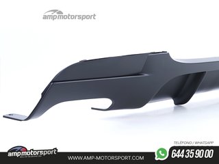 DIFUSOR TRASERO BMW E90 LOOK M-PERFORMANCE NEGRO MATE
