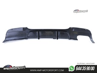 DIFUSOR TRASERO BMW E90 LOOK M-PERFORMANCE NEGRO MATE