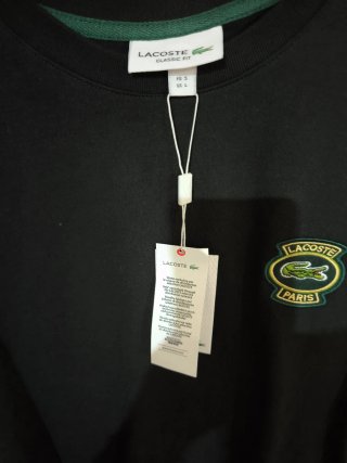 Camisola Lacoste Preta Tamanho M