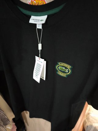 Camisola Lacoste Preta Tamanho M