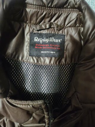 Giacca trapuntata Refrigiwear marrone