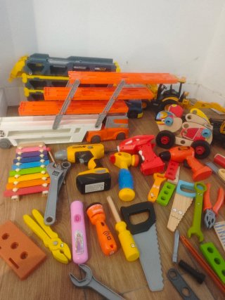 Lote Juguetes Construcción y Coches