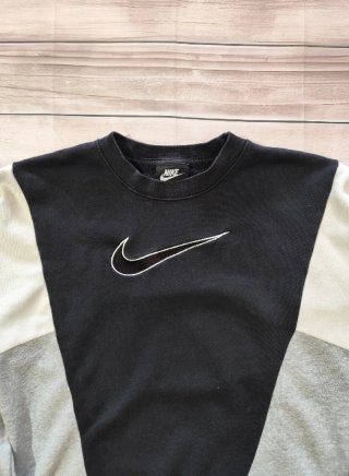 Sudadera Nike Mujer Negra Gris Blanca Talla XS