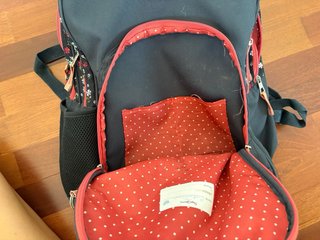 Mochila Pepe Jeans floral negra multicolor