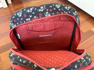 Mochila Pepe Jeans floral negra multicolor