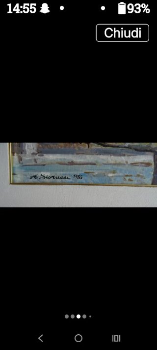 Vecchio quadro dipinto ad olio