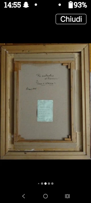 Vecchio quadro dipinto ad olio