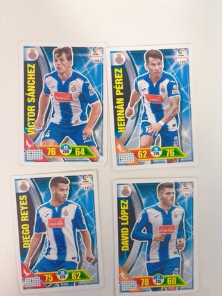 Lote cartas Espanyol Adrenalyn XL 2016/17
