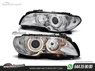 FAROS DELANTEROS OJOS DE ANGEL PARA BMW SERIE 3 E46 / COUPE / CABRIO