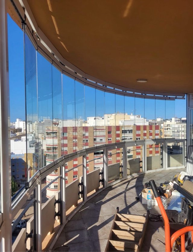 Pérgolas  Cortinas de cristal
