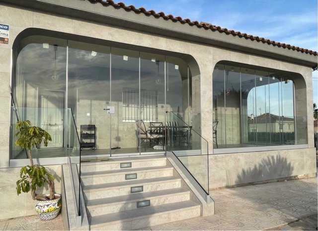Pérgolas  Cortinas de cristal