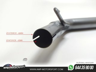 TUBO ADAPTADOR SILENCIADOR TRASERO TA TECHNIX VW GOLF MK3