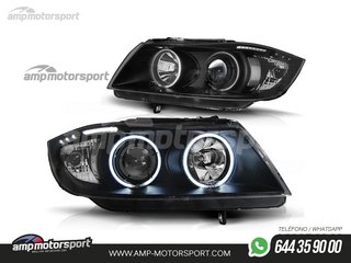 FAROS DELANTEROS OJOS DE ANGEL CCFL PARA BMW SERIE 3 E90 / E91 / BERLINA / TOURING