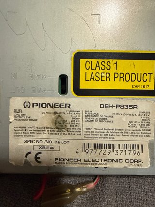 Pioneer DEH-P835R Radio CD